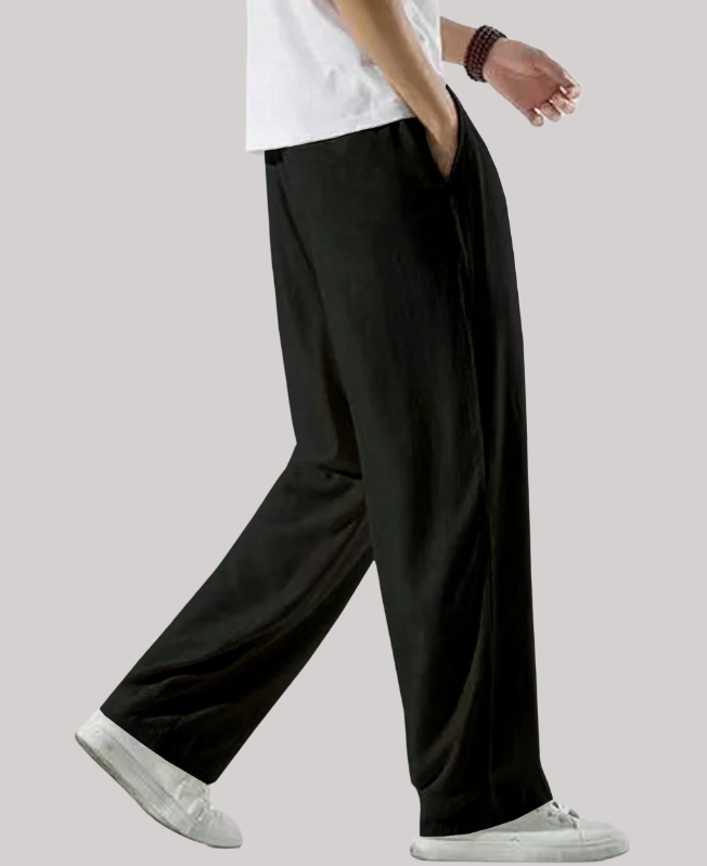 Senvanlore Black Breeze Drawstring Trousers