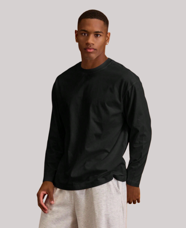 Senvanlore Black Essential Long Sleeve