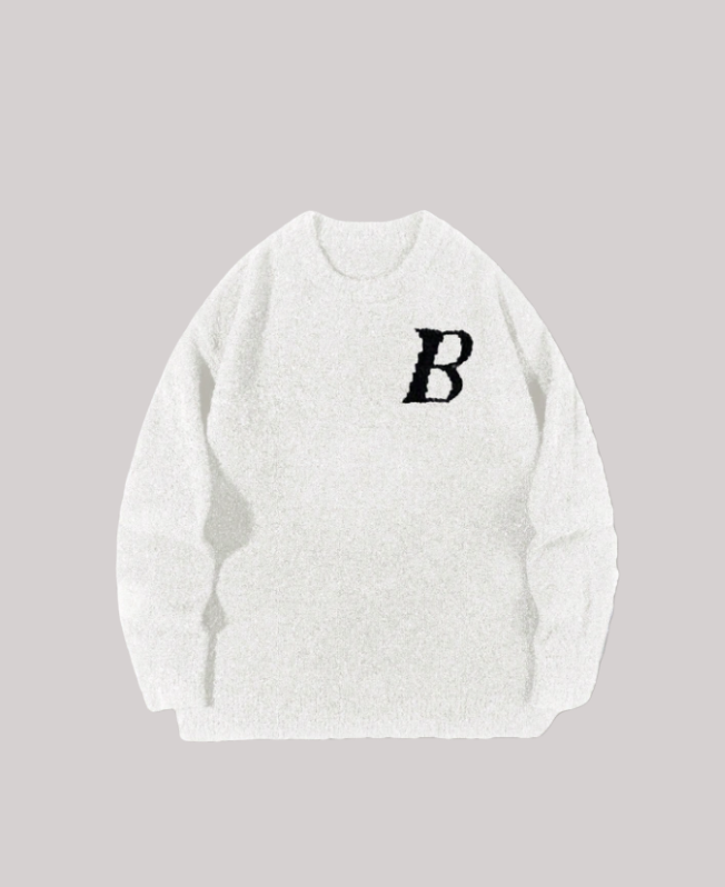 Senvanlore Bold Initial Sweater