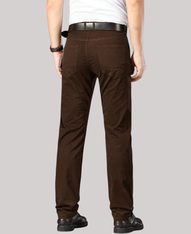 Senvanlore Cocoa Classic Fit Trousers