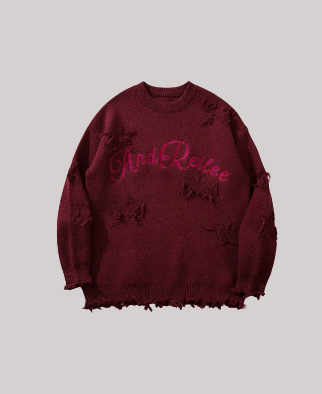 Senvanlore Dark Rouge Sweater