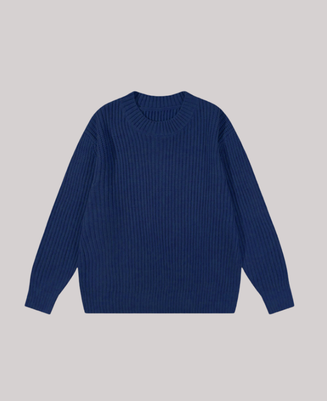 Senvanlore Deep Navy Essential Sweater
