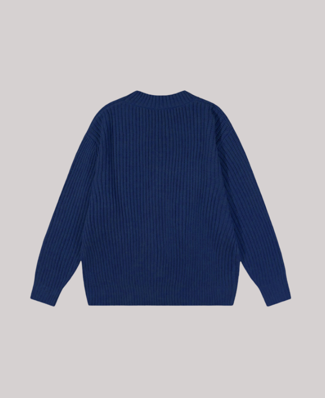 Senvanlore Deep Navy Essential Sweater