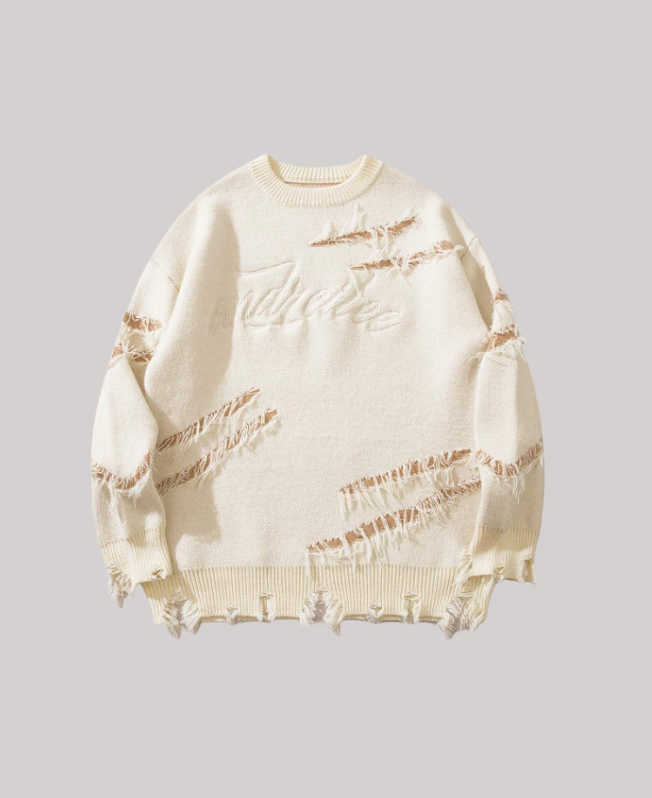 Senvanlore Frosted Edge Sweater