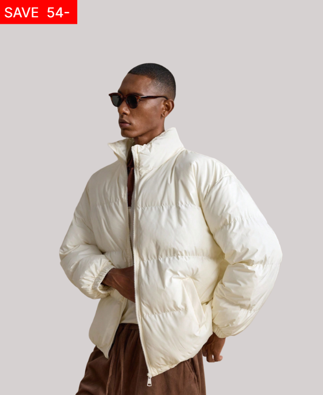 Senvanlore Ivory Cloud Puffer Jacket