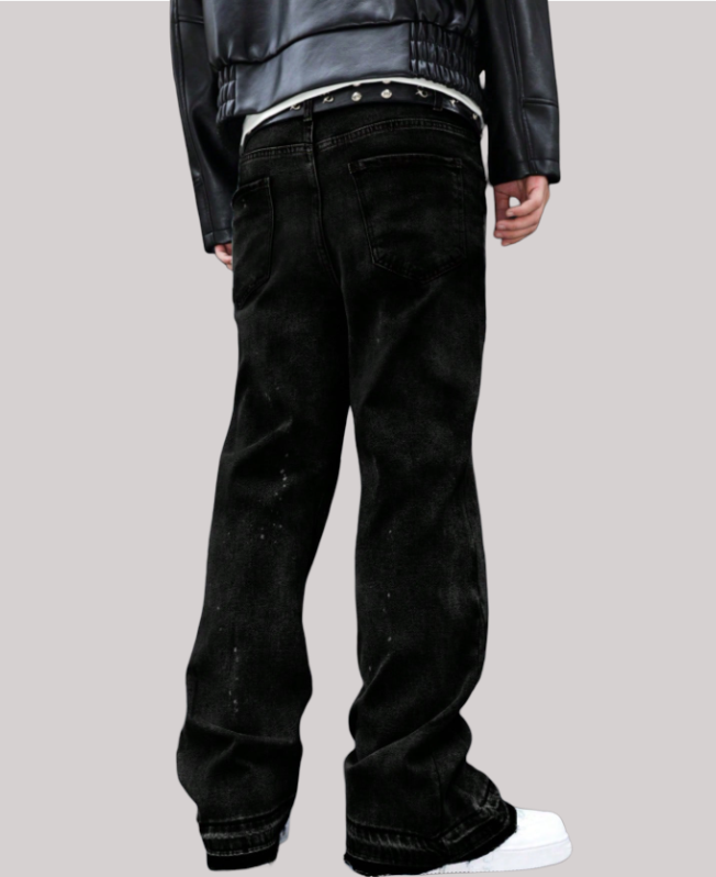 Senvanlore Midnight Splatter Denim Jeans