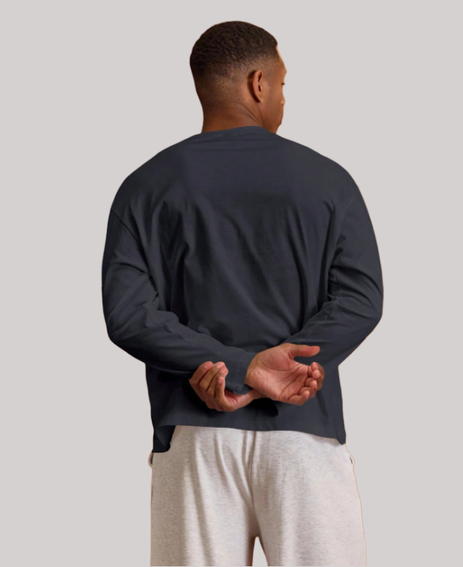 Senvanlore Navy Essential Long Sleeve