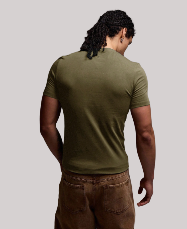 Senvanlore Olive Essential Slim T-Shirt