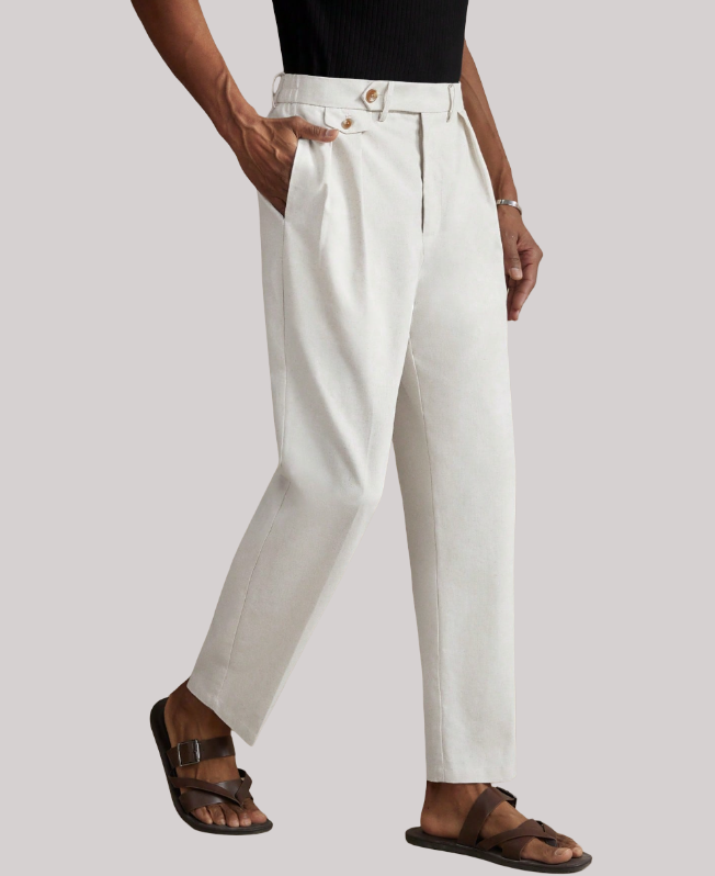 Senvanlore Pearl Linen Trousers