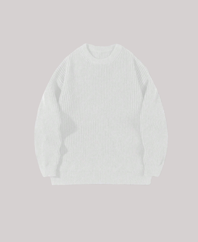 Senvanlore Pure White Sweater