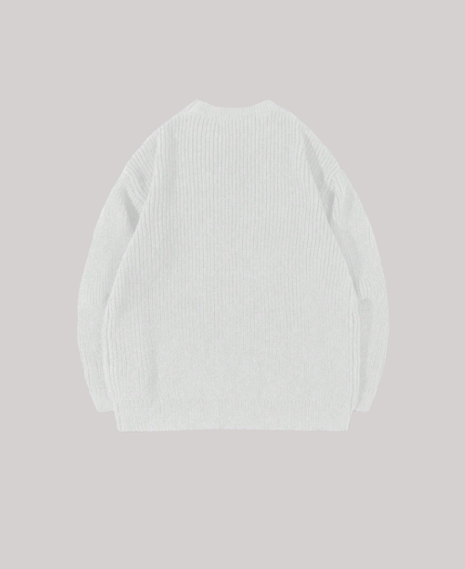 Senvanlore Pure White Sweater