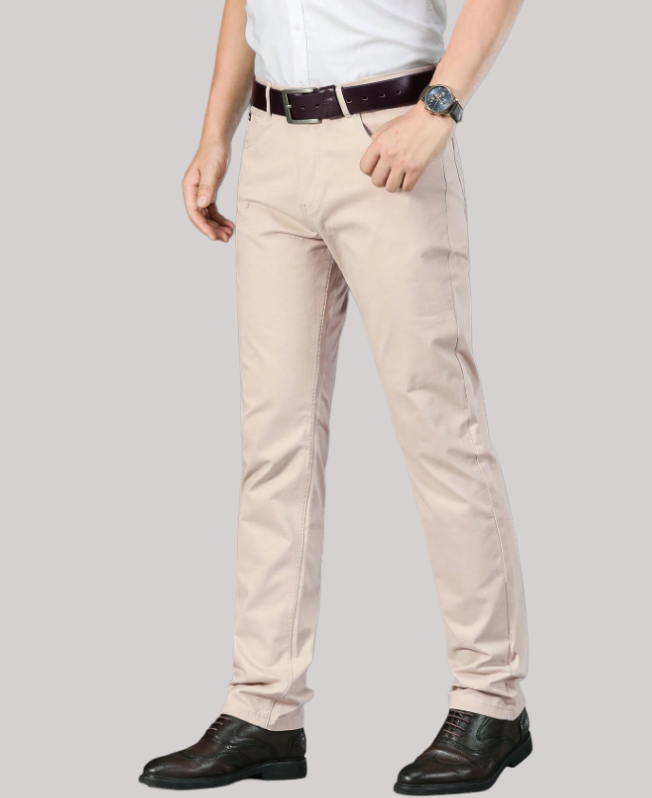 Senvanlore Sand Classic Fit Trousers