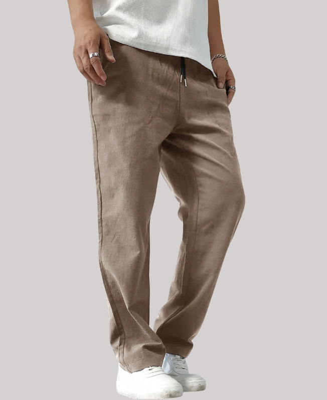 Senvanlore Sand Relaxed Drawstring Trousers