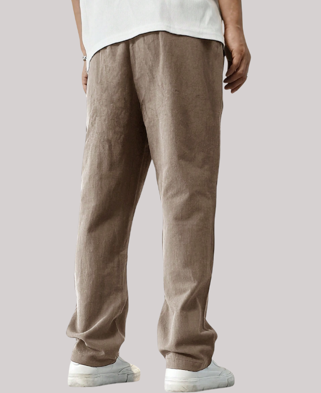 Senvanlore Sand Relaxed Drawstring Trousers