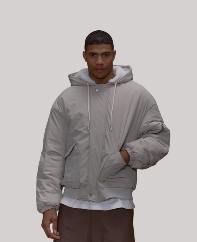 Senvanlore Sandstorm Hooded Bomber Jacket