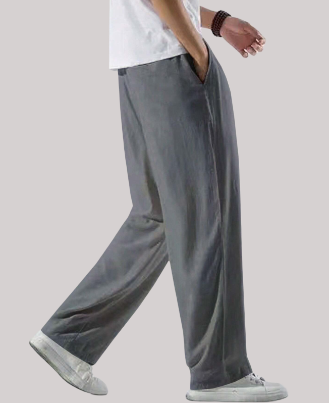 Senvanlore Steel Relaxed Drawstring Trousers