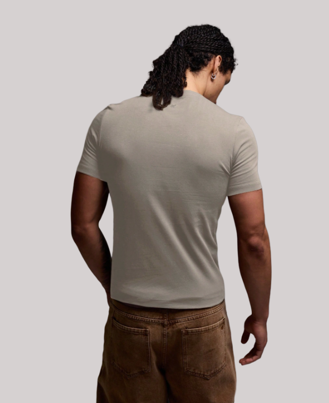 Senvanlore Taupe Essential Slim T-Shirt